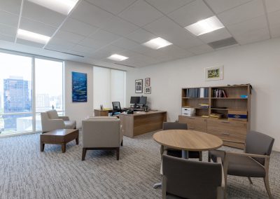 22,622 SF interior office fit-out completed for Spencer Fane at Dallas Arts Tower