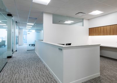 Interior of the 22,622 square foot Spencer Fane office in the Dallas Arts Tower