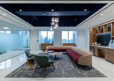 Interior of the 22,622 square foot Spencer Fane office in the Dallas Arts Tower