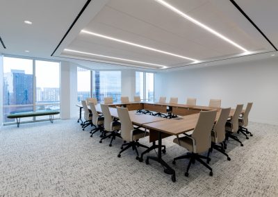 Interior of the 22,622 square foot Spencer Fane office in the Dallas Arts Tower