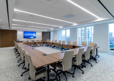 Interior of the 22,622 square foot Spencer Fane office in the Dallas Arts Tower