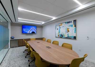 Interior of the 22,622 square foot Spencer Fane office in the Dallas Arts Tower