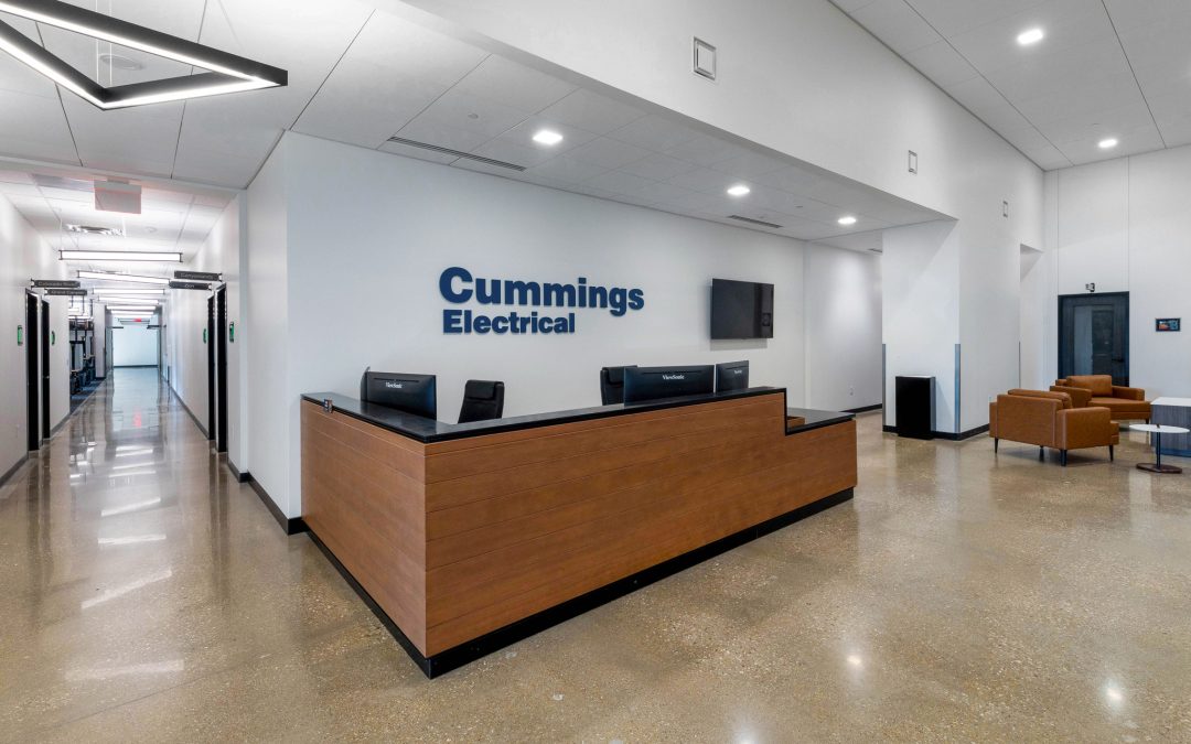 Interior of the 67,068 square foot Cummings Electrical headquarters in Fort Worth