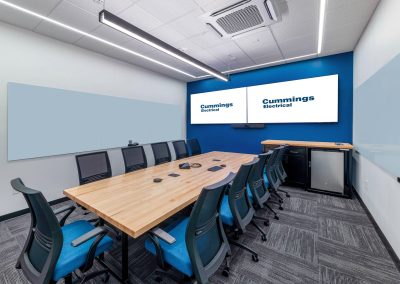 Interior of the 67,068 square foot Cummings Electrical headquarters in Fort Worth